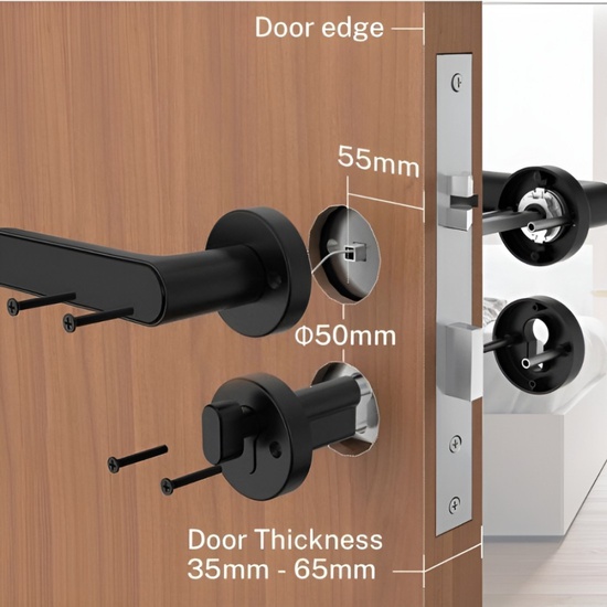 Smart Lock - Wooden Doors With installation