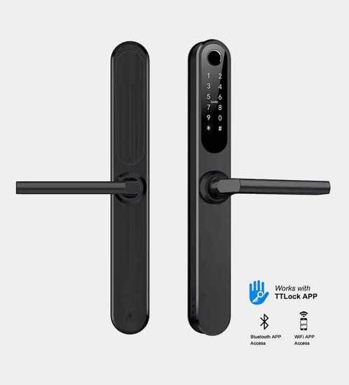 Smart Lock - Aluminium Doors With installation- Black