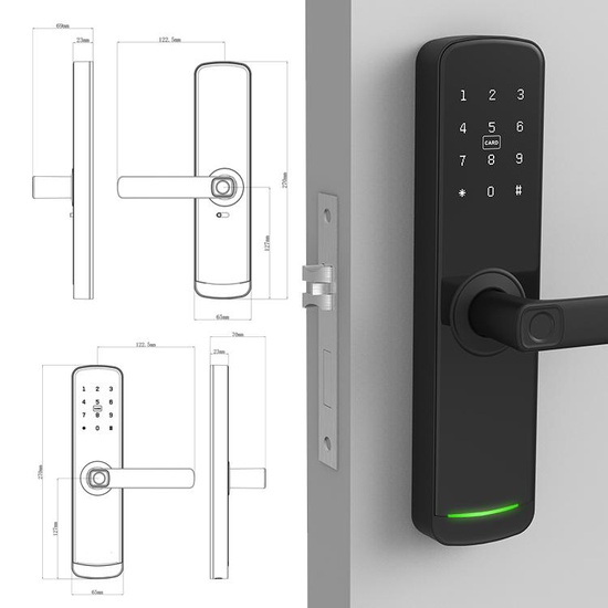 Smart Lock - Wooden Doors With installation