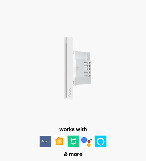 Aqara Smart Wall Switch (With Neutral, Double Rocker) - with installation