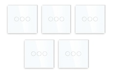 مفتاح ذكي زيجبي 3 جي 86×86 مم، شاشة لمس زجاجية مع التركيب